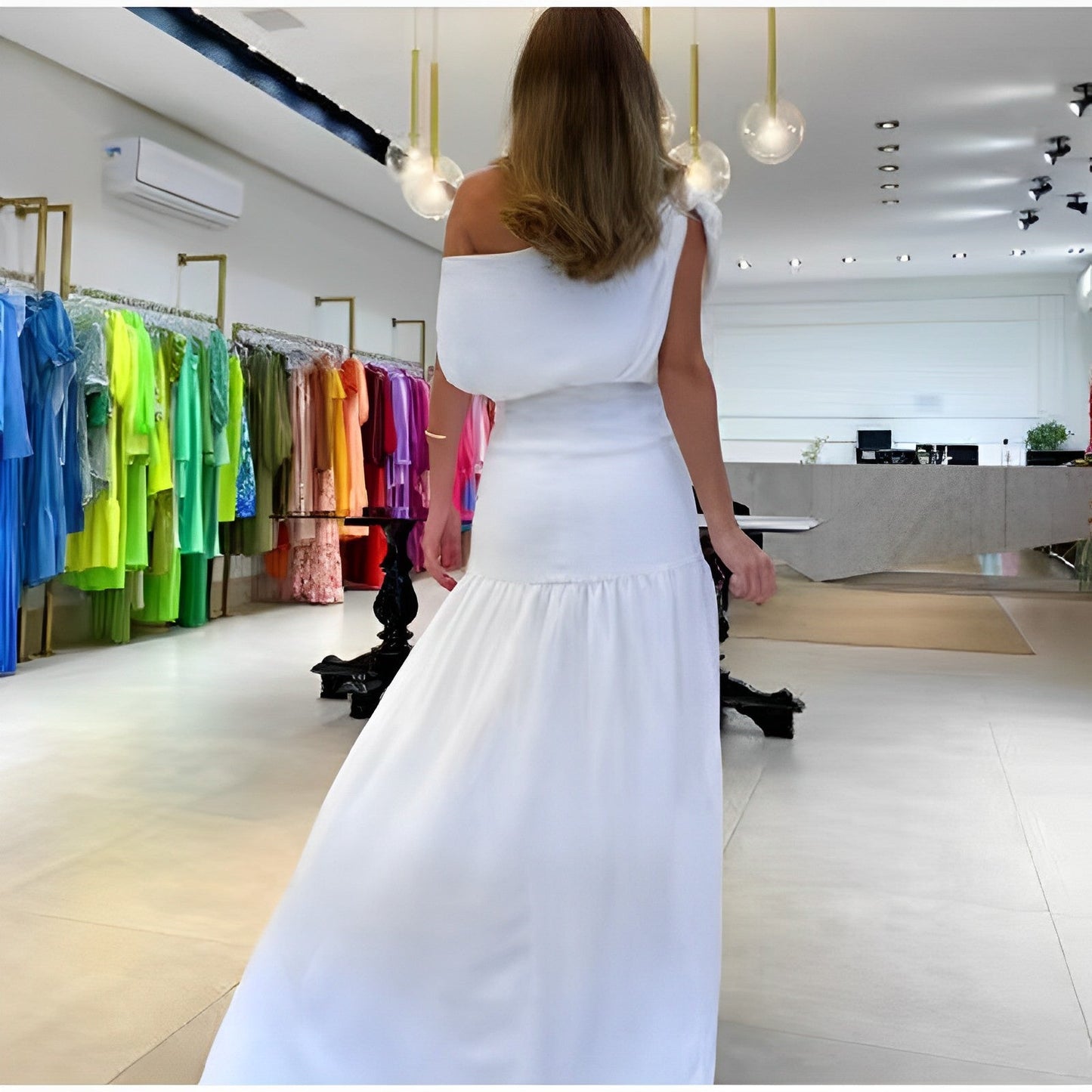 Vestido Branco Longo Royal