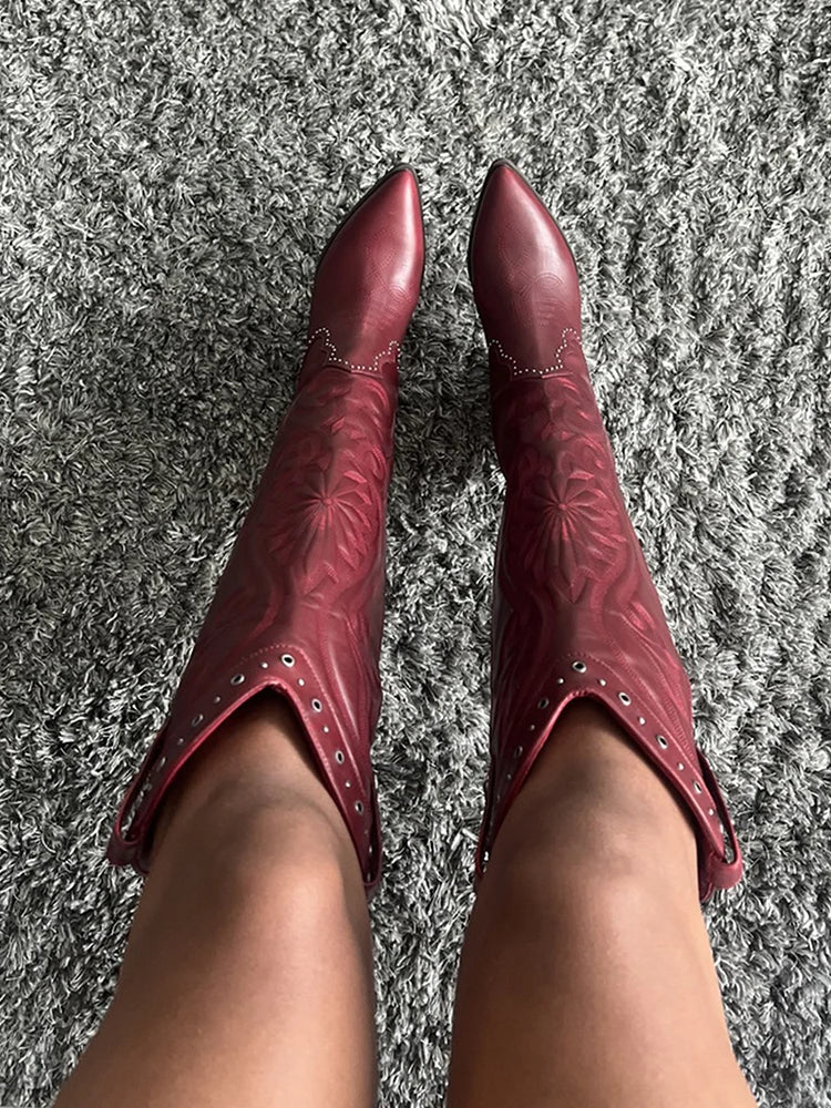 Bota Texana Feminina Dallas de Couro