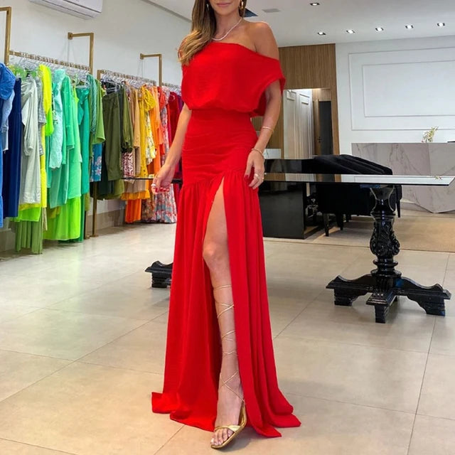 Vestido Royal - Elegante Sofisticado Primavera Verão