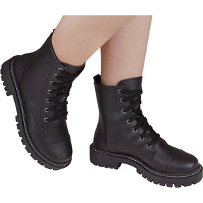 Bota Coturno Feminino Tratorada Confort Blogueira