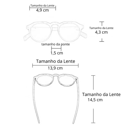 Óculos de Sol Polarizado Feminino Giovanna