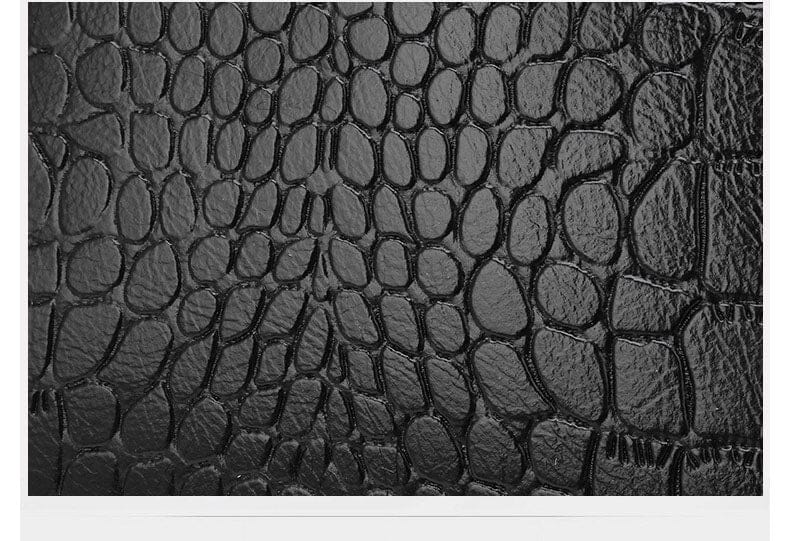 Bolsa Feminina de Couro Gold Design Crocodilo