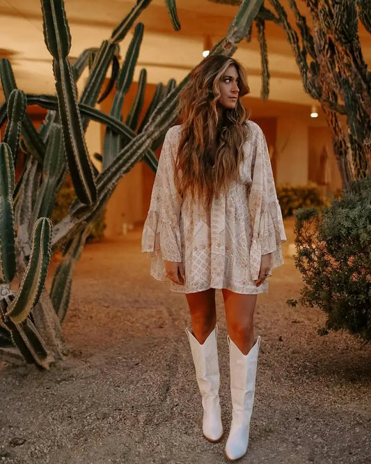 Bota Texana Feminina Dakota de Couro