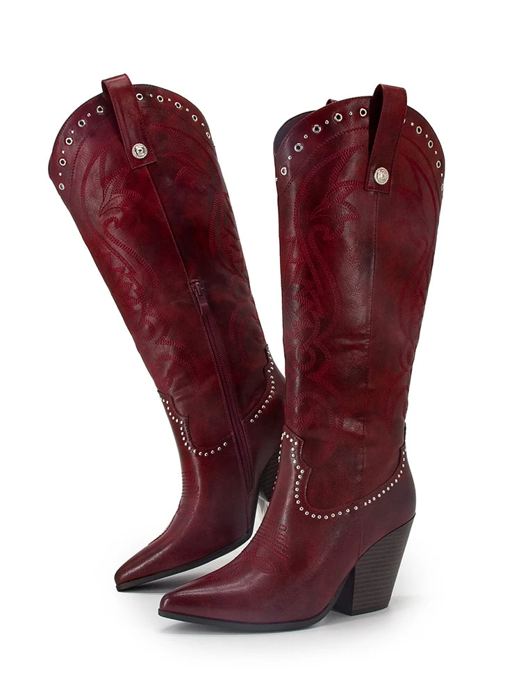 Bota Texana Feminina Dallas de Couro