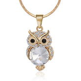 Colar Feminino de Ouro Owl Radiance