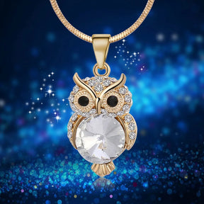 Colar Feminino de Ouro Owl Radiance