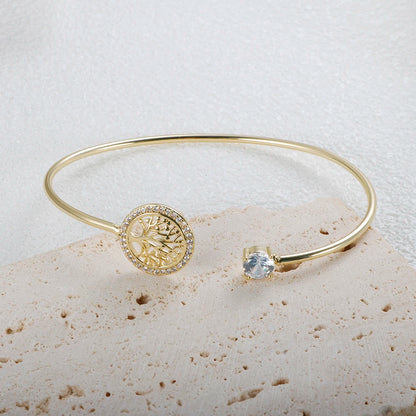 Pulseira Zircônia Árvore da Vida