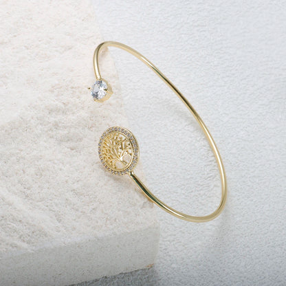 Pulseira Zircônia Árvore da Vida