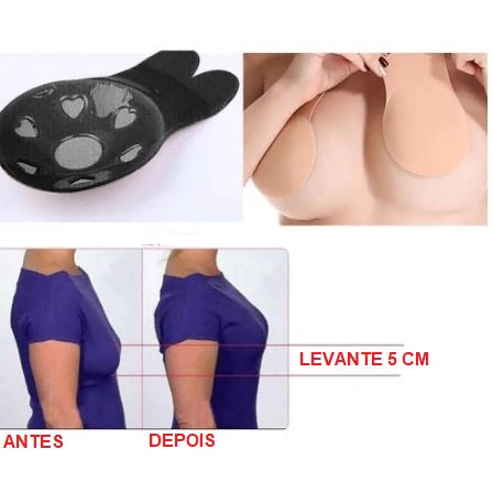 Sutiã Adesivo Silicone Levanta Seios - Compre 1 Leve 2